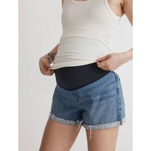 Madewell | Maternity Over-The-Belly Denim Shorts in Coeling Wash Size 27